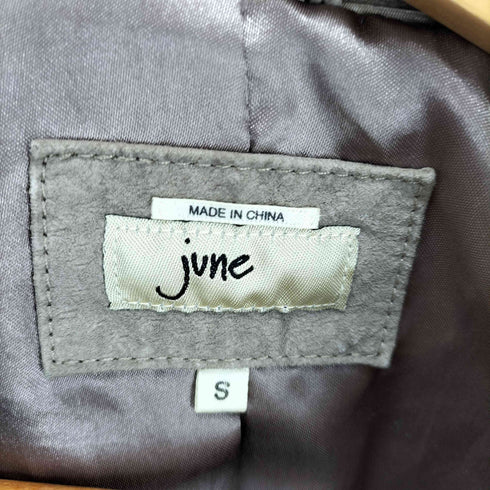 june real suede 七分袖スエードジャケット レディース S