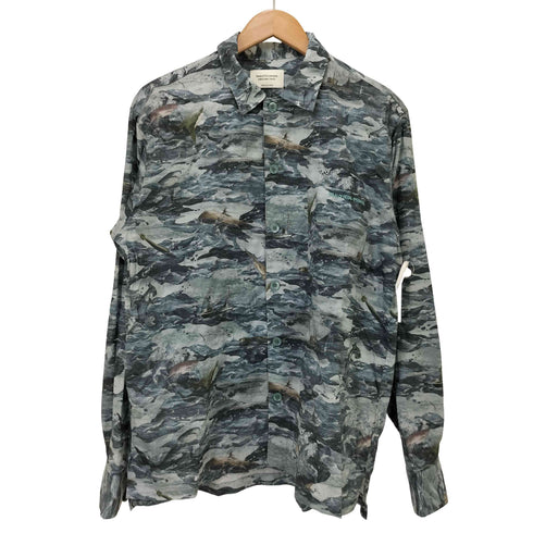 ビューティフルピープル beautiful people Shark Printed Loan Open Collar Shirt メンズ JPN:42
