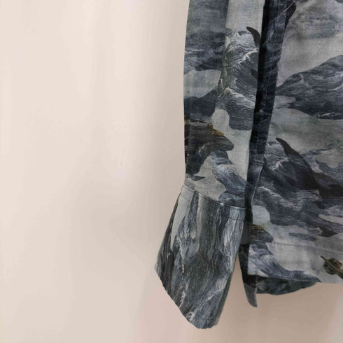 ビューティフルピープル beautiful people Shark Printed Loan Open Collar Shirt メンズ JPN:42