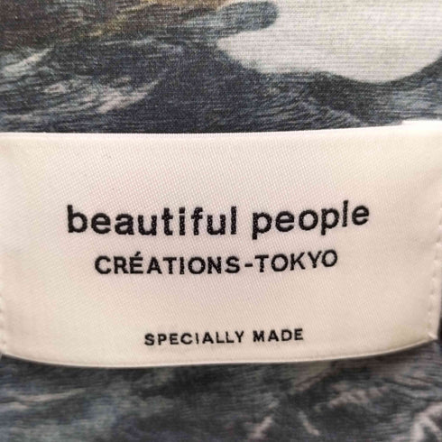 ビューティフルピープル beautiful people Shark Printed Loan Open Collar Shirt メンズ JPN:42
