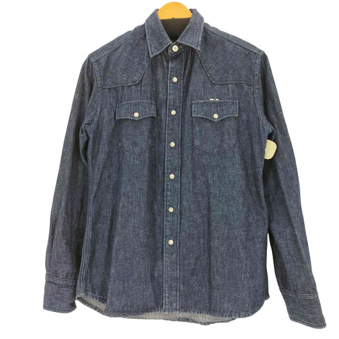 メゾンキツネ MAISON KITSUNE ウエスタンデニムシャツ メンズ XS