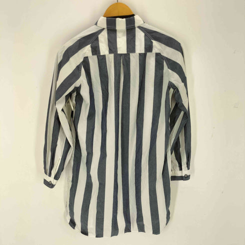 ホワイトマウンテニアリング WHITE MOUNTAINEERING ストライプ ボタンダウンロングシャツ メンズ 00