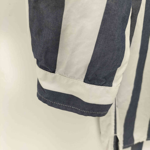 ホワイトマウンテニアリング WHITE MOUNTAINEERING ストライプ ボタンダウンロングシャツ メンズ 00
