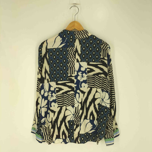 ザラ ZARA THE CORI SHIRT 総柄 レーヨンシャツ レディース import:S