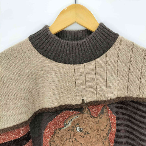 ハーディエイミス HARDY AMIES SPORT 犬柄 切替 セーター メンズ JPN:5