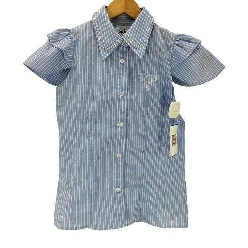 エピヌ epine PARIS pearl blouse blue stripe レディース