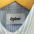 エピヌ epine PARIS pearl blouse blue stripe レディース