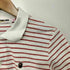 アベイシングエイプ A BATHING APE CLASSICS パイル地 ボーダー ポロシャツ レディース import:XS