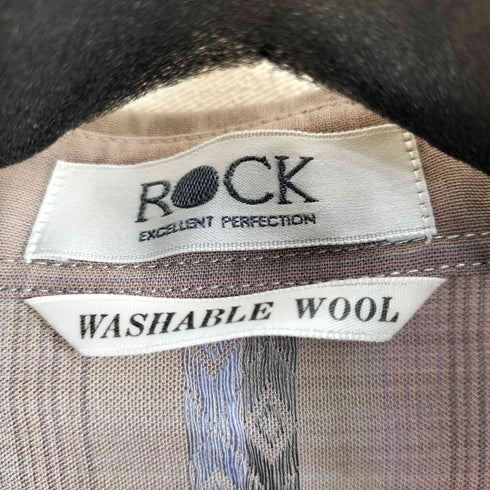 ROCK WASHABLE WOOL 総柄 S/S シャツ メンズ JPN:L