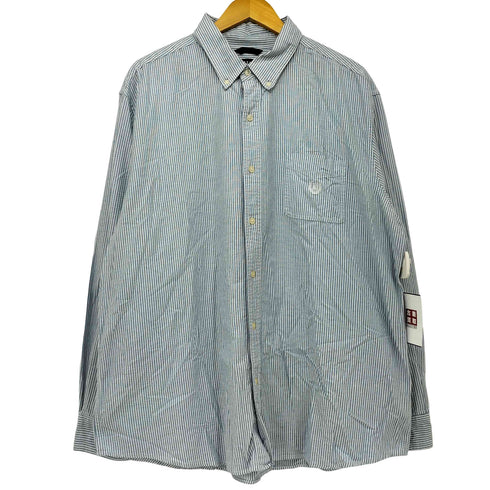 チャップス CHAPS ストライプ オックスフォード ボタンダウン シャツ メンズ import:XXL