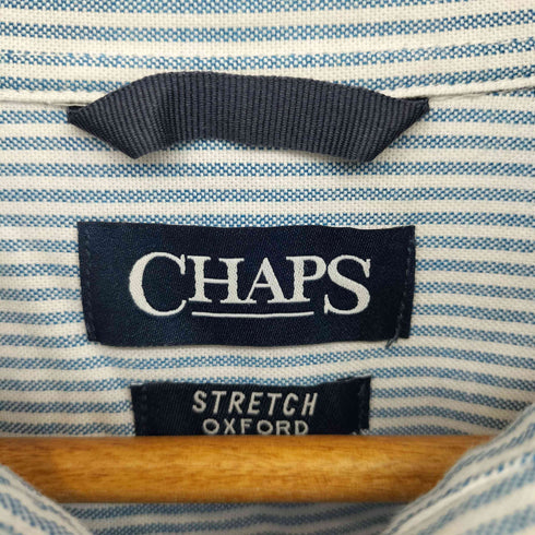 チャップス CHAPS ストライプ オックスフォード ボタンダウン シャツ メンズ import:XXL