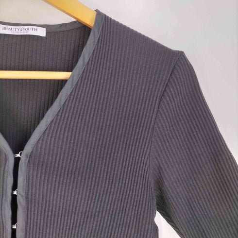 ビューティーアンドユースユナイテッドアローズ BEAUTY & YOUTH UNITED ARROWS リブ ホック ショートスリーブ カットソー レディース FREE