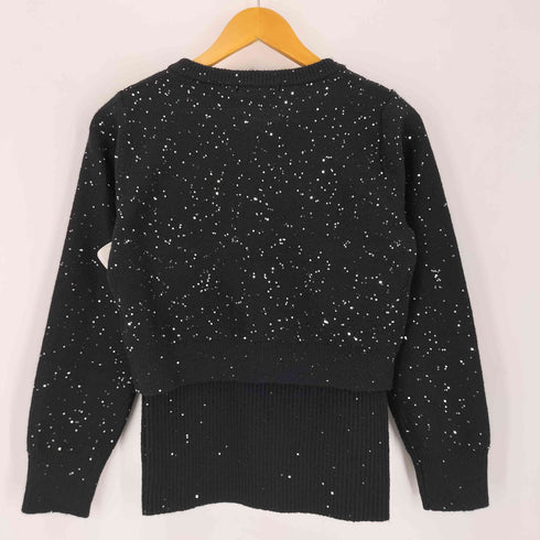 マウジー moussy SPANGLE KNIT COMBI レディース FREE