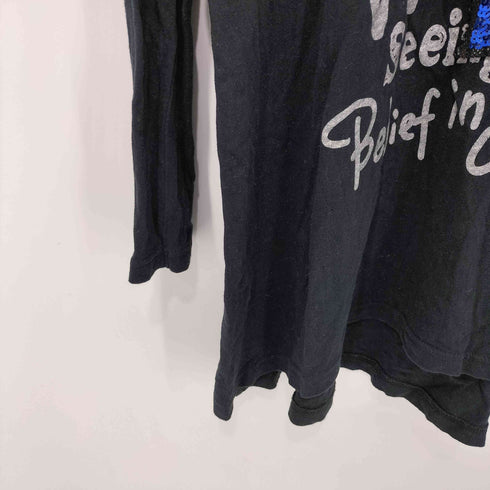 A GREAT FAIRY TALE 00s Y2K ユニオンジャック スパンコール L/S Tシャツ レディース FREE