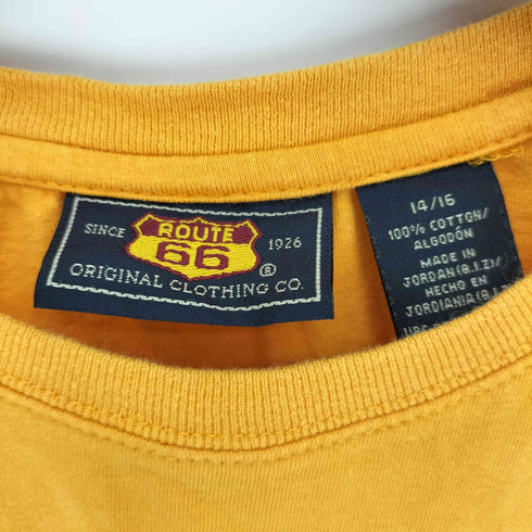 ルートロクジュウロク ROUTE66 フロント プリント クルーネック S/S Tシャツ メンズ 14/16