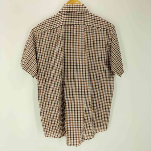ジェーシーペニー JC Penney The Men's Shop 80-90S コットン ポリ S/S シアー チェック シャツ 襟芯 メンズ import:L