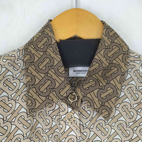 バーバリーロンドン BURBERRY LONDON 総柄 L/S シルクブラウス レディース US:0-2