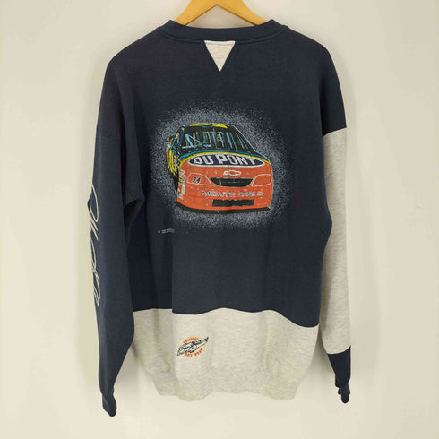 SPEED ZONE 90S ナンバリング刺繍 両面プリント ヘンリーネック スウェット メンズ XX-LARGE
