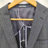 パーソンズフォーメン person's for men ストライプ パワーショルダー 背抜き 2B テーラードジャケット センタープレス スラックス セットアップ メンズ a5