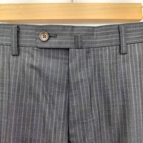 パーソンズフォーメン person's for men ストライプ パワーショルダー 背抜き 2B テーラードジャケット センタープレス スラックス セットアップ メンズ a5
