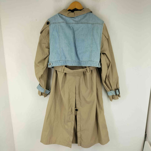 ダブルスタンダードクロージング DOUBLE STANDARD CLOTHING デニムドッキングトレンチコート レディース JPN:36