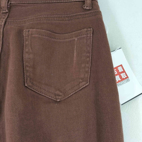 フレアデニムパンツ レディース