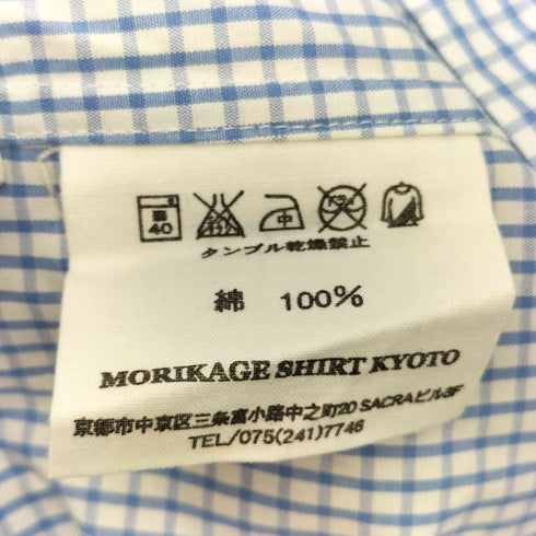 MORIKAGE SHIRT グラフチェック ボタンダウン L/S シャツ メンズ JPN:S