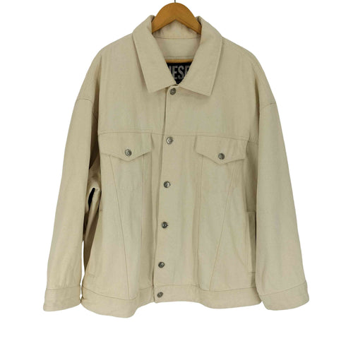 ディーゼル DIESEL バックロゴパッチ ビッグシルエット デニム トラッカージャケット メンズ import:S