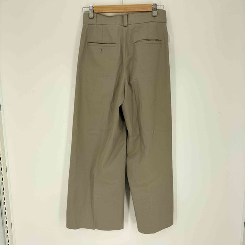 エブール ebure 1タック ワイドストレート チノパンツ レディース