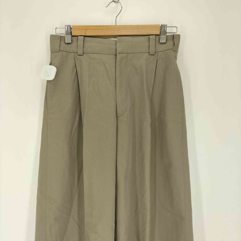 エブール ebure 1タック ワイドストレート チノパンツ レディース