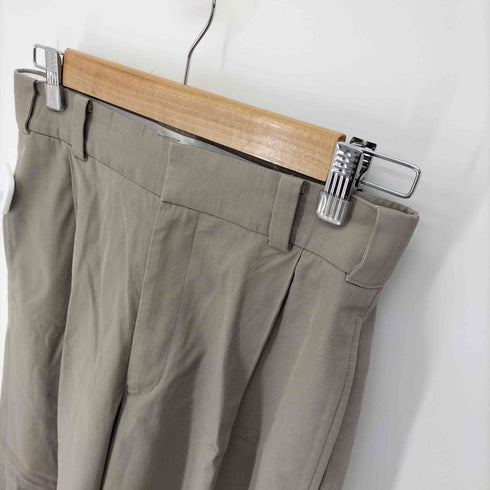 エブール ebure 1タック ワイドストレート チノパンツ レディース