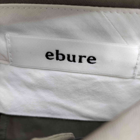 エブール ebure 1タック ワイドストレート チノパンツ レディース