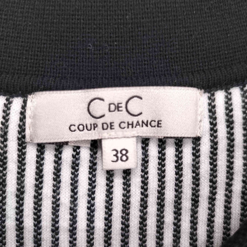 クードシャンス COUP DE CHANCE ジャガード ニットポロワンピース レディース 38