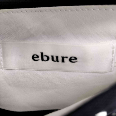 エブール ebure 3タック シルク ワイドシルエット スラックス レディース