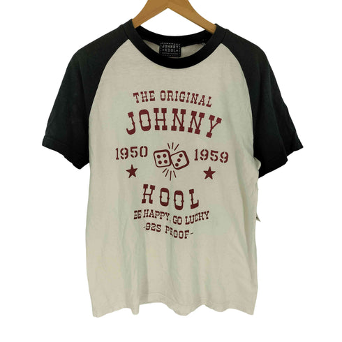 JOHNNY KOOL 両面プリント S/S リンガ― Tシャツ メンズ import:L