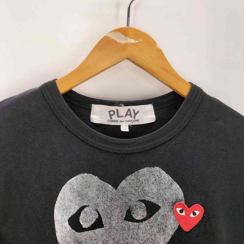 プレイコムデギャルソン PLAY COMME des GARCONS AD2011 ハート プリント & ワッペン S/S Tシャツ メンズ import:M