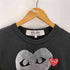 プレイコムデギャルソン PLAY COMME des GARCONS AD2011 ハート プリント & ワッペン S/S Tシャツ メンズ import:M