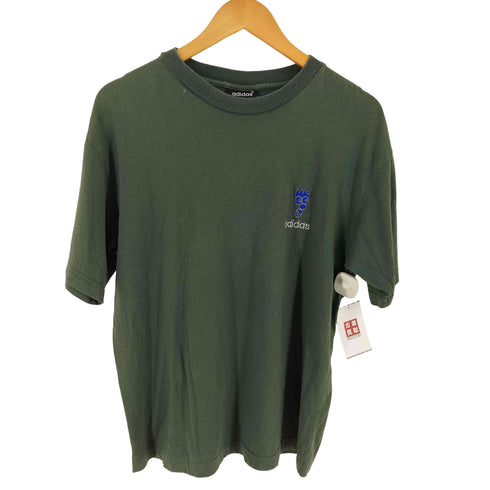 アディダス adidas 刺繍デザイン クルーネックS/S Tシャツ メンズ JPN:L