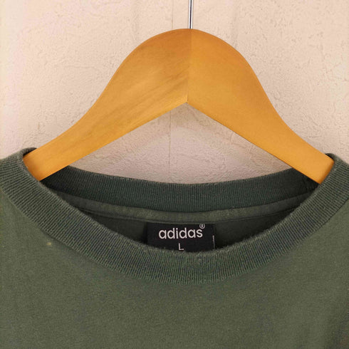 アディダス adidas 刺繍デザイン クルーネックS/S Tシャツ メンズ JPN:L