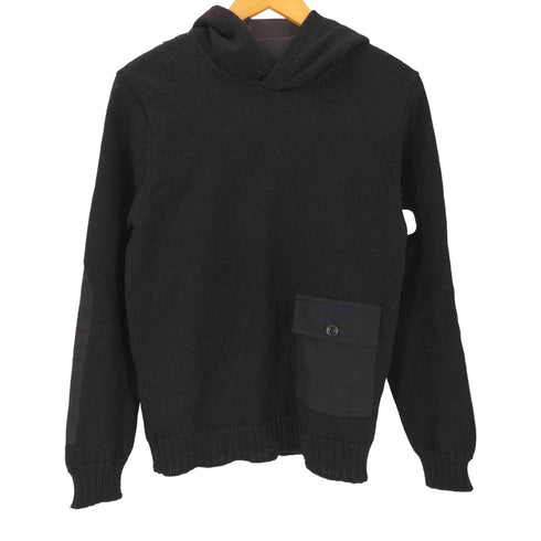 ヒステリックグラマー HYSTERIC GLAMOUR ポケット付き エルボーパッチ ミリタリー コマンド ニット フーディー パーカー メンズ JPN:S