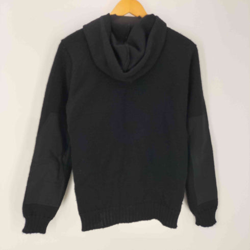ヒステリックグラマー HYSTERIC GLAMOUR ポケット付き エルボーパッチ ミリタリー コマンド ニット フーディー パーカー メンズ JPN:S