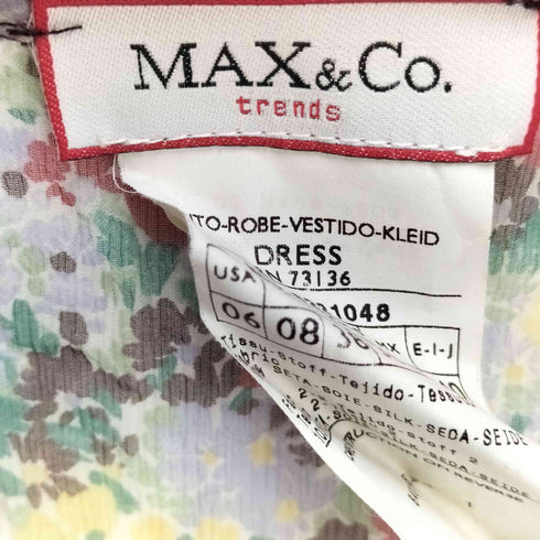 マックスアンドコー MAX&CO. 花柄 シアー ワンピース レディース US:6