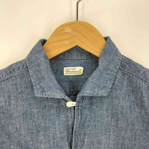 ウエアハウス WAREHOUSE 日本製 三角ポケットS/S シャンブレー シャツ メンズ 38
