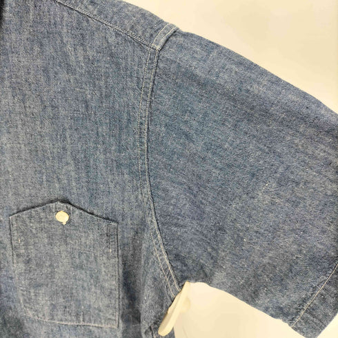 ウエアハウス WAREHOUSE 日本製 三角ポケットS/S シャンブレー シャツ メンズ 38