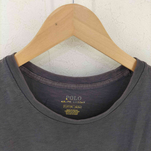 ポロラルフローレン POLO RALPH LAUREN フロント刺繍クルーネックTシャツ レディース import:S