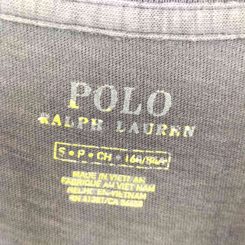 ポロラルフローレン POLO RALPH LAUREN フロント刺繍クルーネックTシャツ レディース import:S