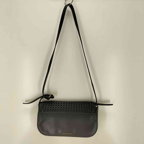 チャールズアンドキース CHARLES&KEITH ウーブンフラップショルダーバッグ レディース