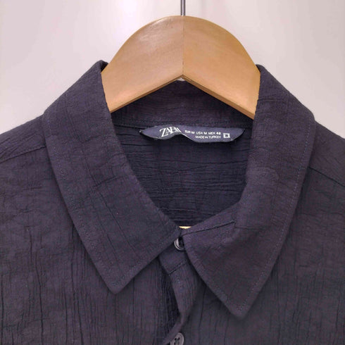 ザラ ZARA ジャガードシャツ メンズ import:M