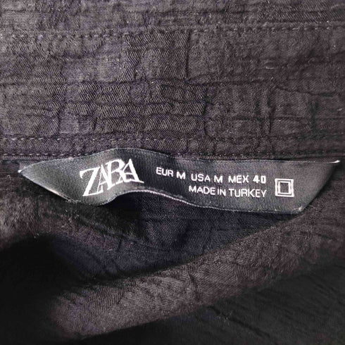ザラ ZARA ジャガードシャツ メンズ import:M