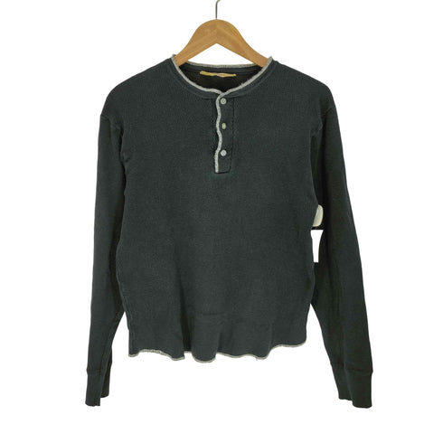 クッシュマン CUSHMAN ヘンリーネック L/S サーマル Tシャツ メンズ import:L